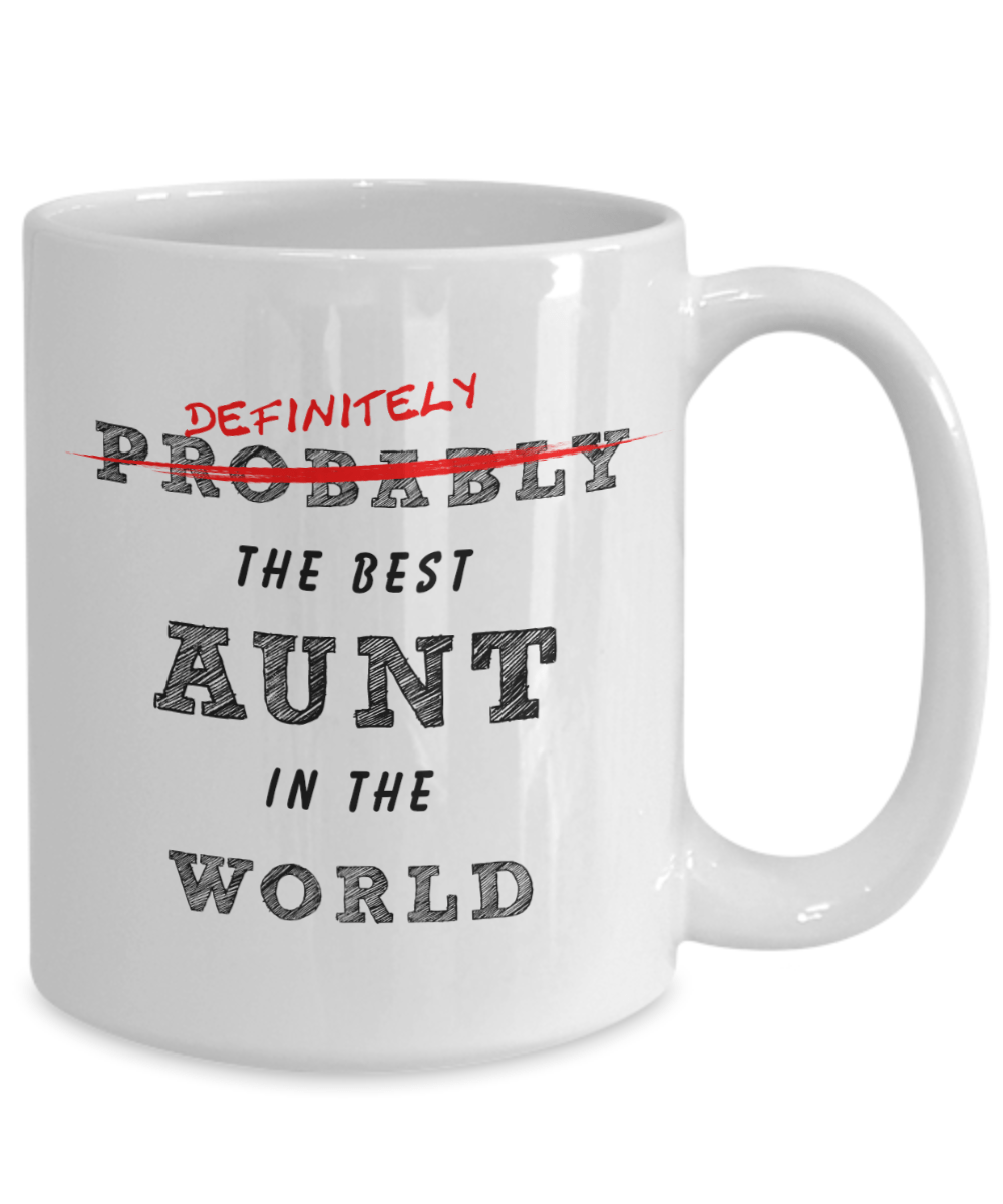 Best Aunt In The World Coffee Mug - Omtheo Gifts