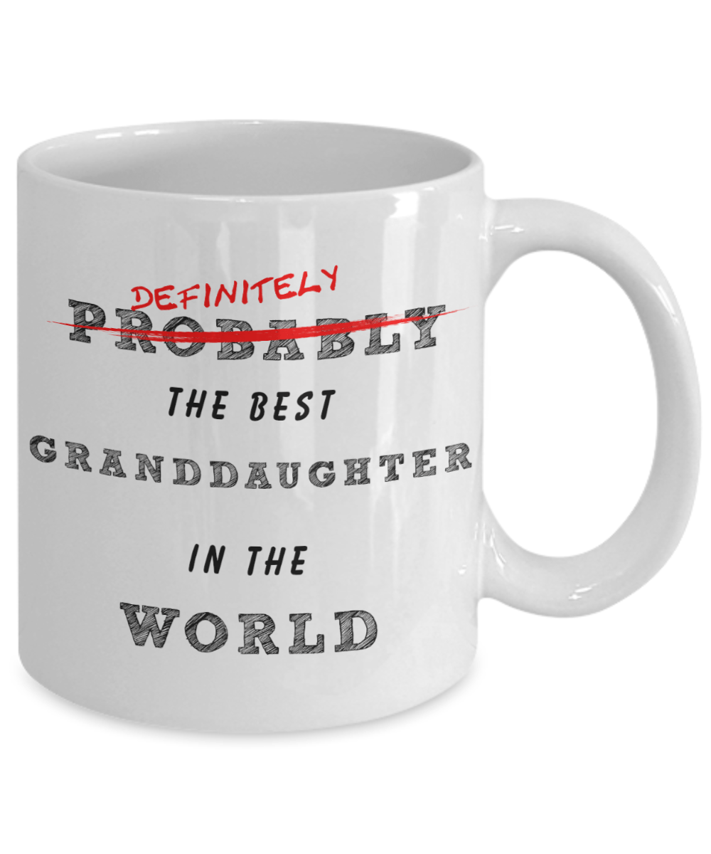 Best Granddaughter In The World Coffee Mug - Omtheo Gifts