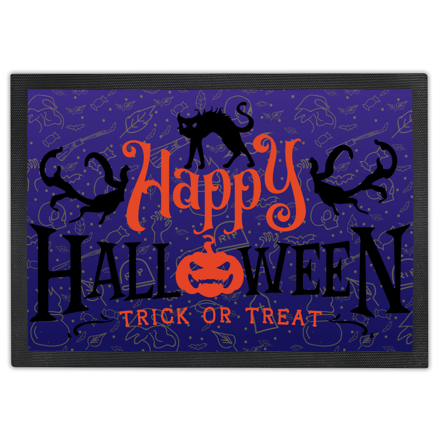 Halloween Doormat, Happy Halloween Trick Or |Treat