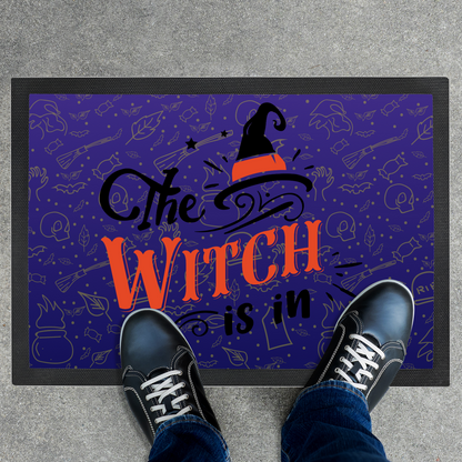 Halloween Doormat, The Witch Is In