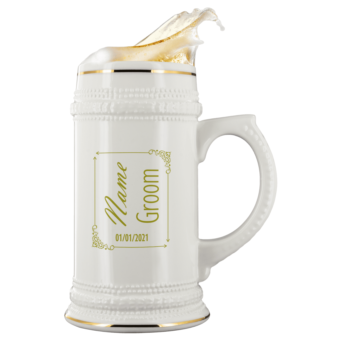 Personalized Groomsmen Beer Stein Set - Giftagic