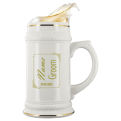 Personalized Groomsmen Beer Stein Set - Giftagic