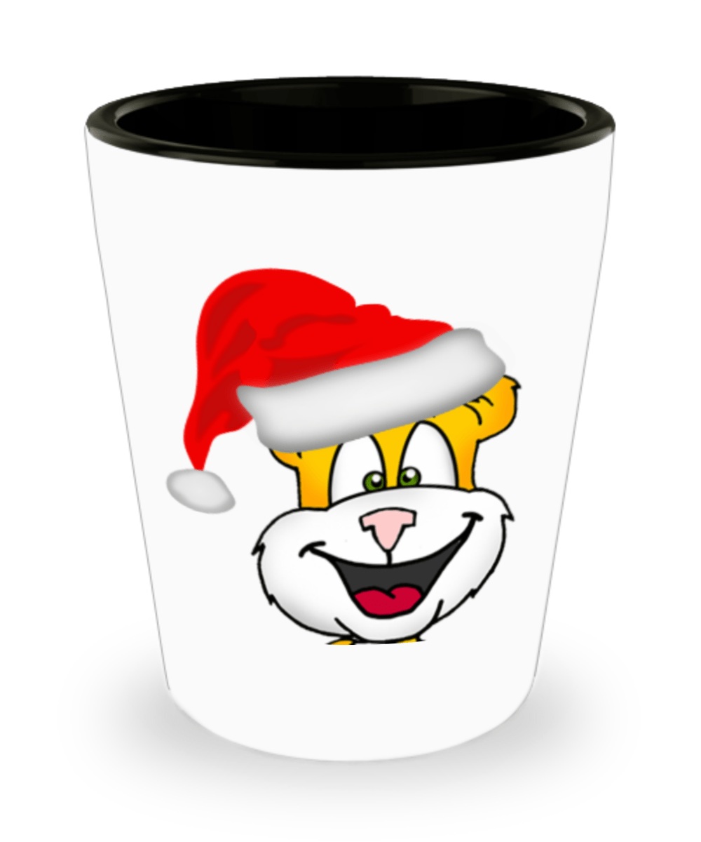 Santa Cat Shot Glass - Omtheo Gifts