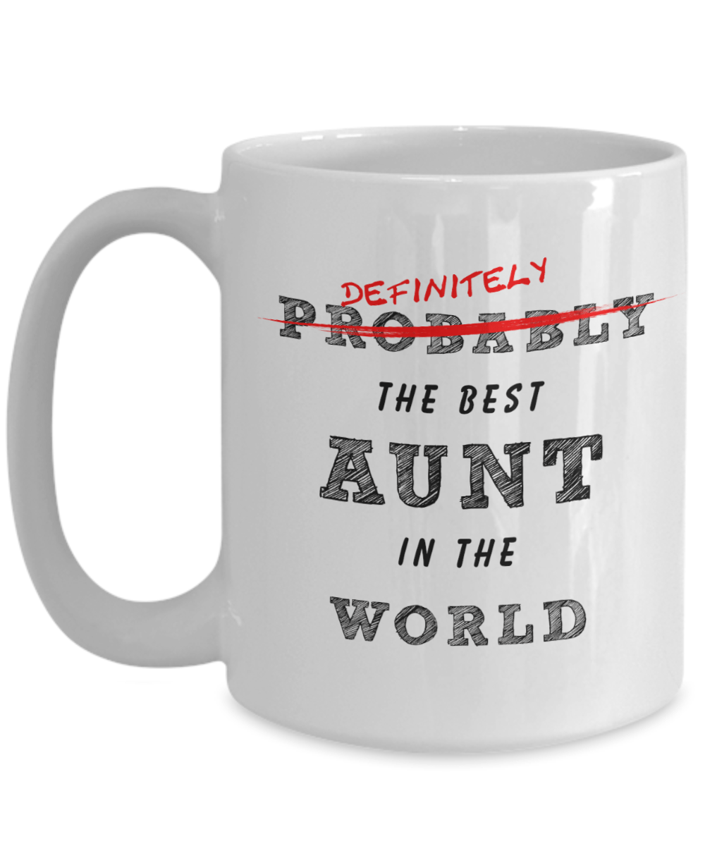 Best Aunt In The World Coffee Mug - Omtheo Gifts