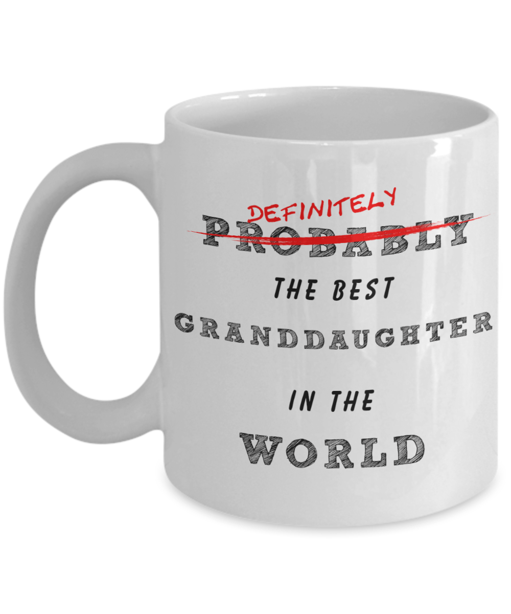 Best Granddaughter In The World Coffee Mug - Omtheo Gifts