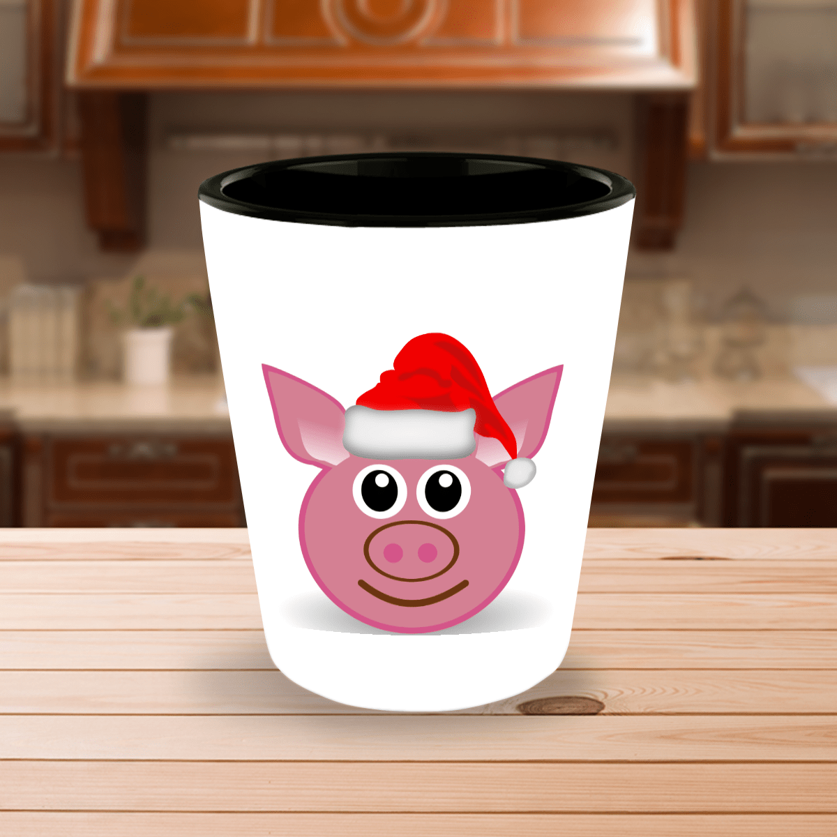Santa Pig Shot Glass - Omtheo Gifts