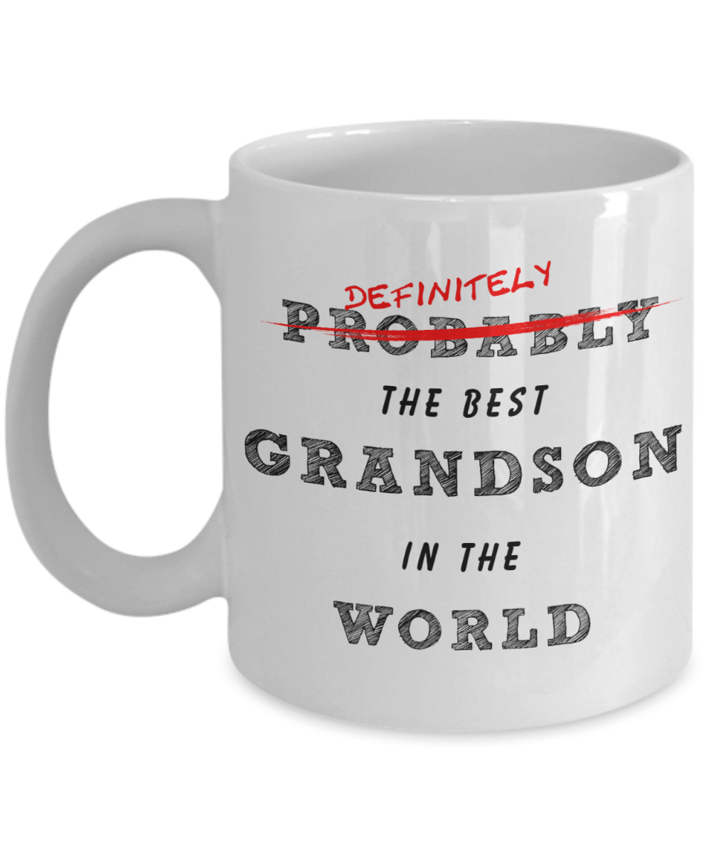 Best Grandson In The World Coffee Mug - Omtheo Gifts