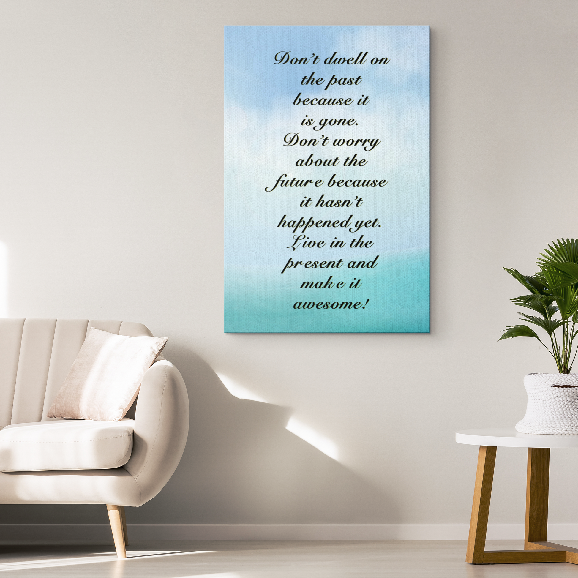 Canvas Wall Art With Inspirational Quote - Omtheo Gifts