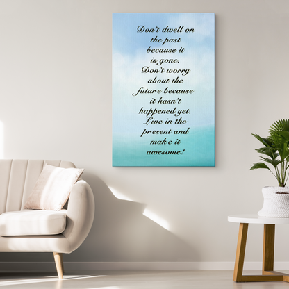 Canvas Wall Art With Inspirational Quote - Omtheo Gifts