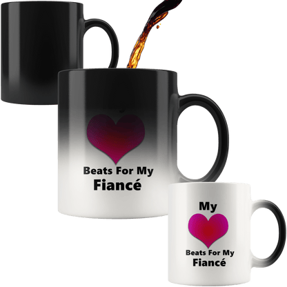 Fiancé and Fiancée Matching Magic Mug Set - Giftagic