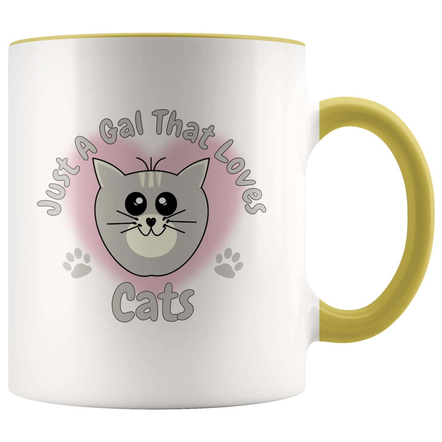 Just A Gal That Loves Cats Accent Mug