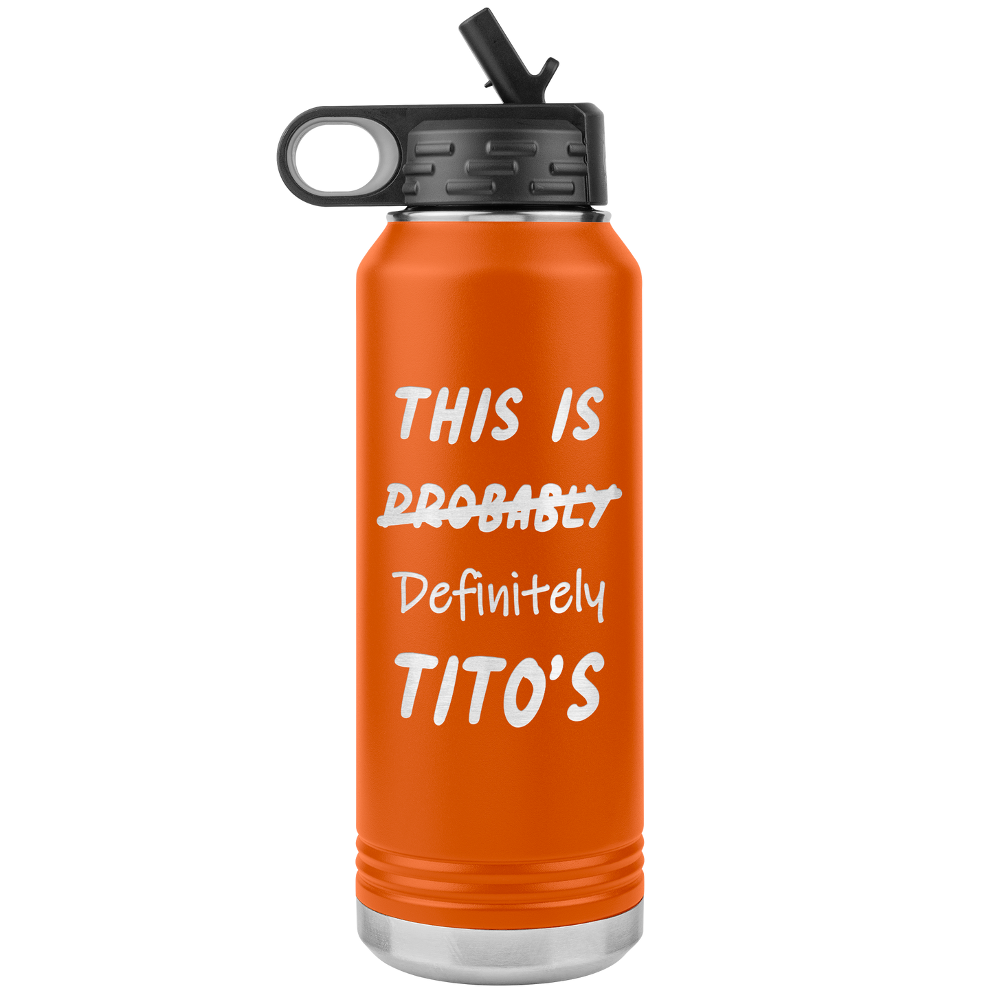 This Is Probably Titos Water Bottle Tumbler