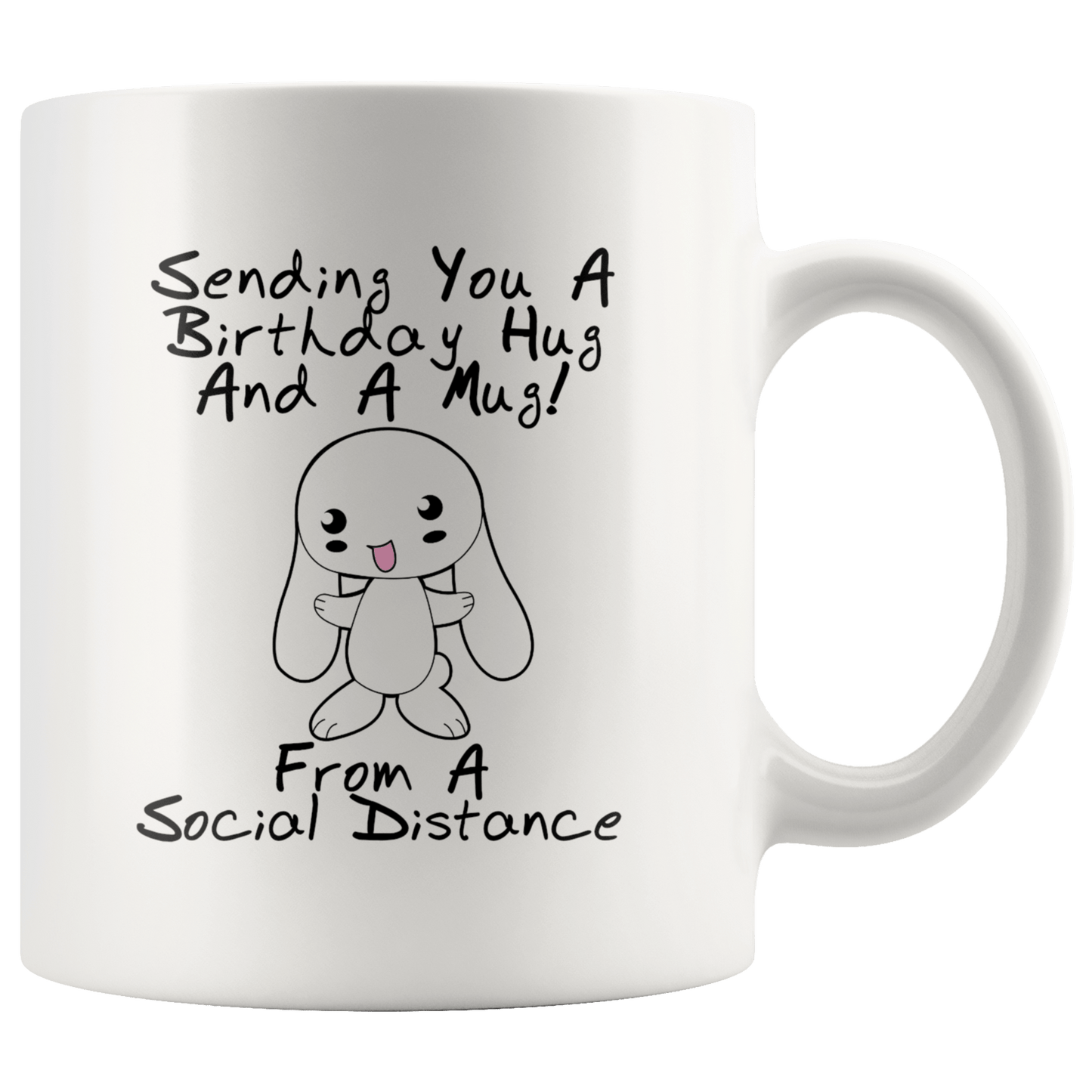 Birthday Social Distance Hug Mug - Omtheo Gifts