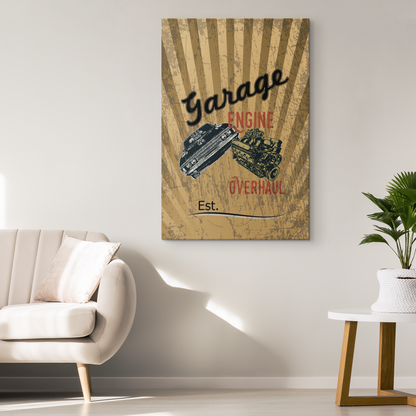 Personalized Garage Canvas - Omtheo Gifts