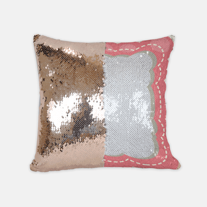 Personalized Photo Frame Sequin Pillowcase - Omtheo Gifts
