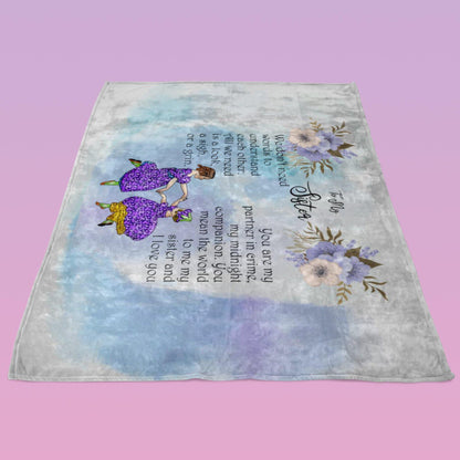 To My Sister Fleece Blanket, We Don't Need Words - Giftagic