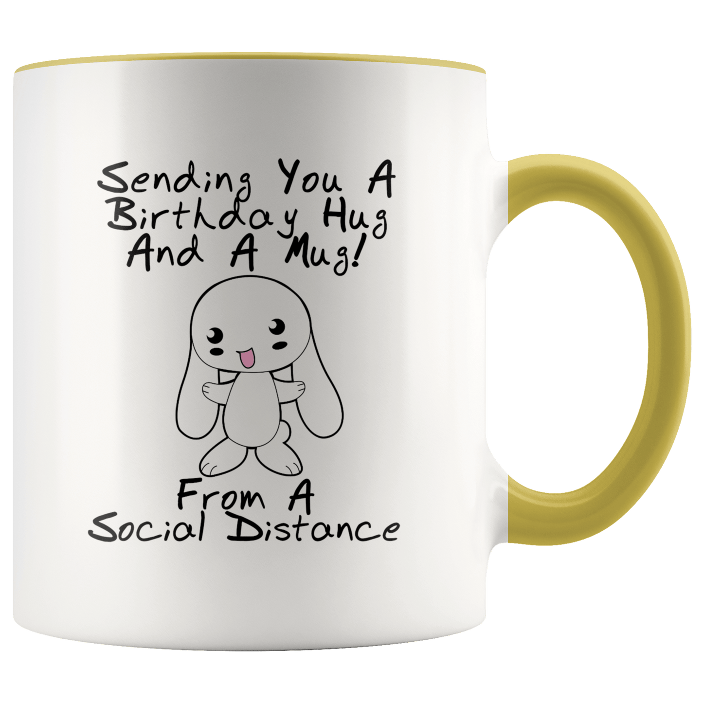 Birthday Social Distance Hug Mug - Omtheo Gifts