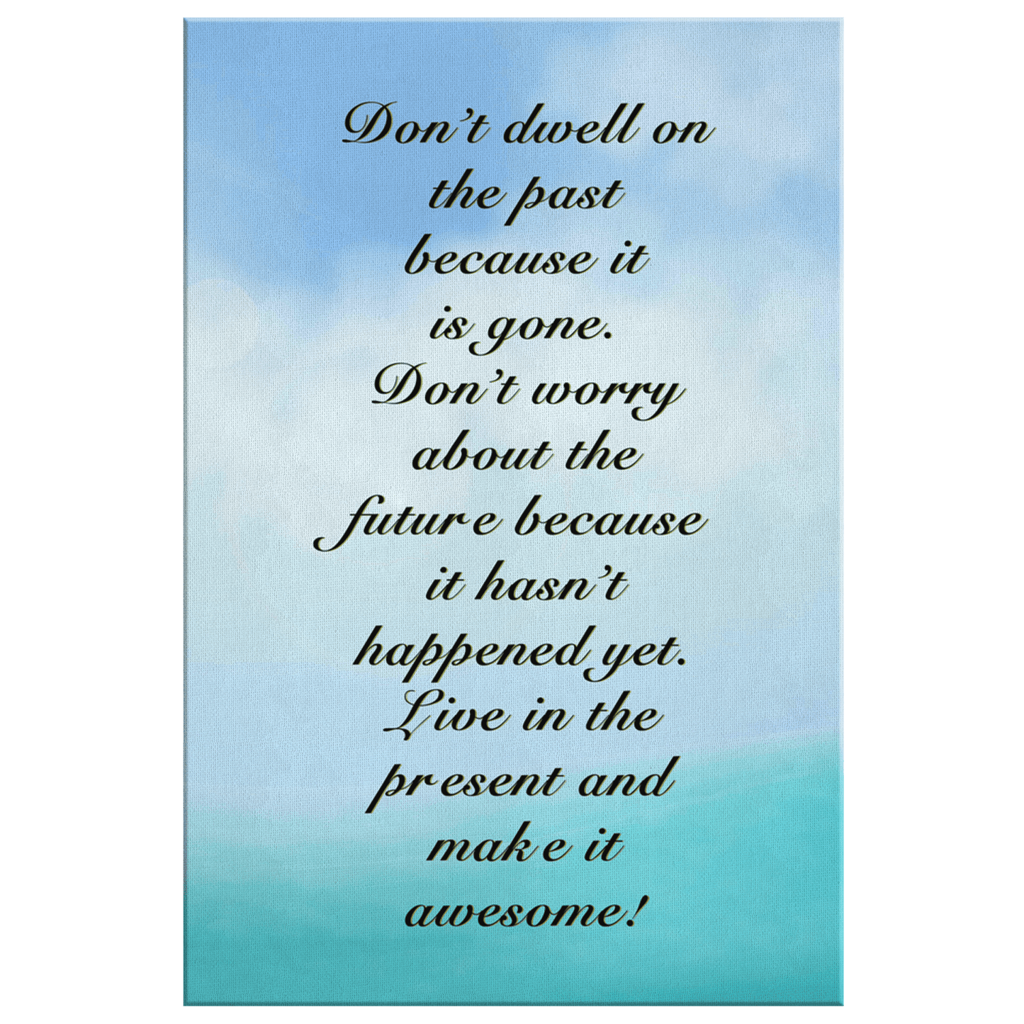 Canvas Wall Art With Inspirational Quote - Omtheo Gifts