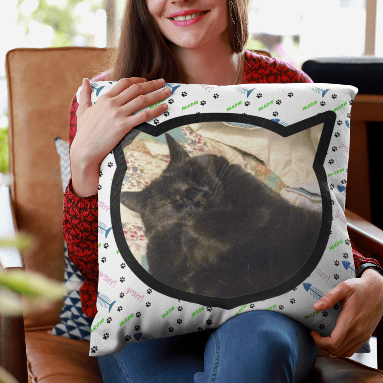 Personalized Cat Pillow - Omtheo Gifts