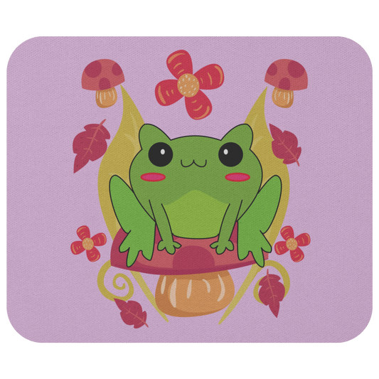 Cute Kawaii Frog Cottagecore Mousepad